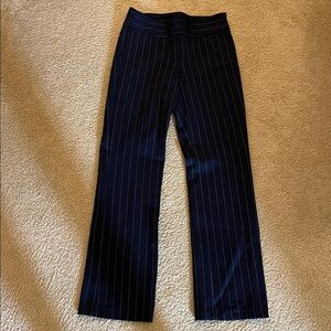 Jones New York Navy Pinstripe Trousers